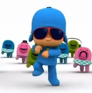 Pocoyo bailando Gangnam Style
