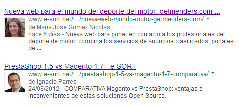 captura de pantalla foto en resultados de búsqueda  de Google