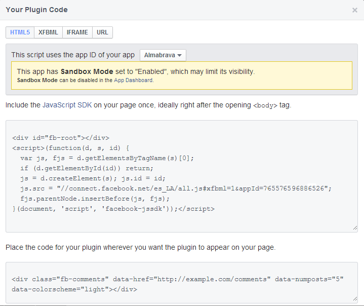 codigo plugin facebook comments 