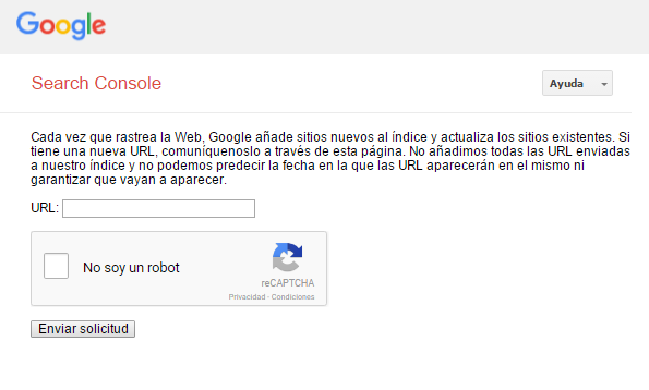 indexar web en google