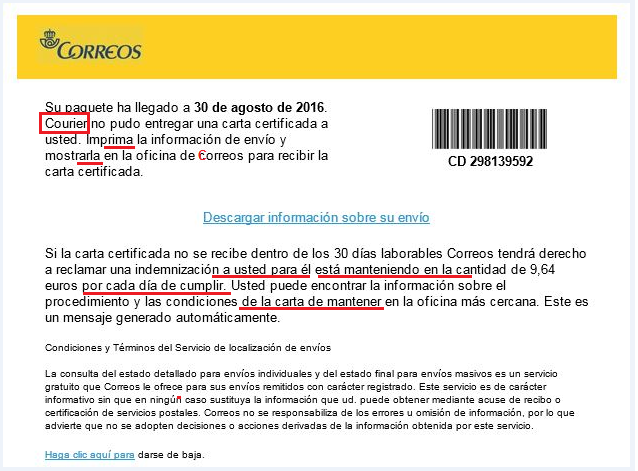 ramsonware-Correos