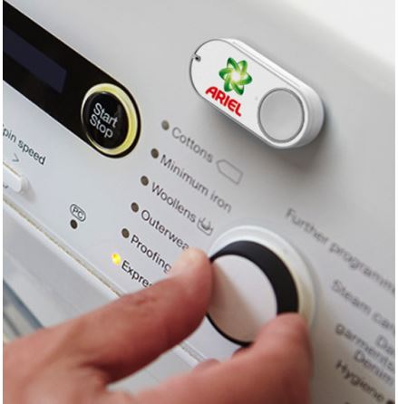 dash button de ariel en una lavadora dash-buttons-amazon-ariel