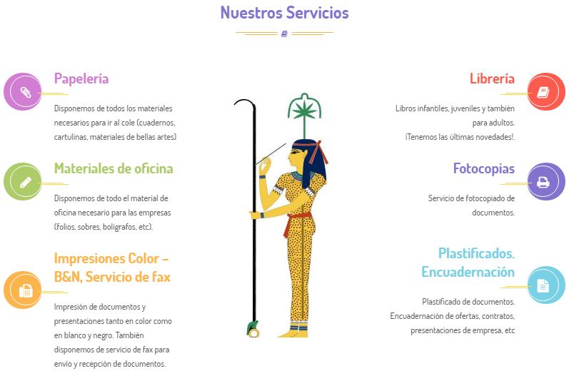 pagina web para papelería Seshat