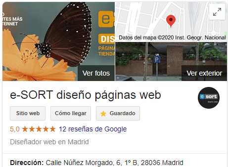 e-SORT Google maps