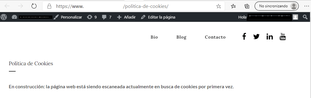 Escaneado los cookies 