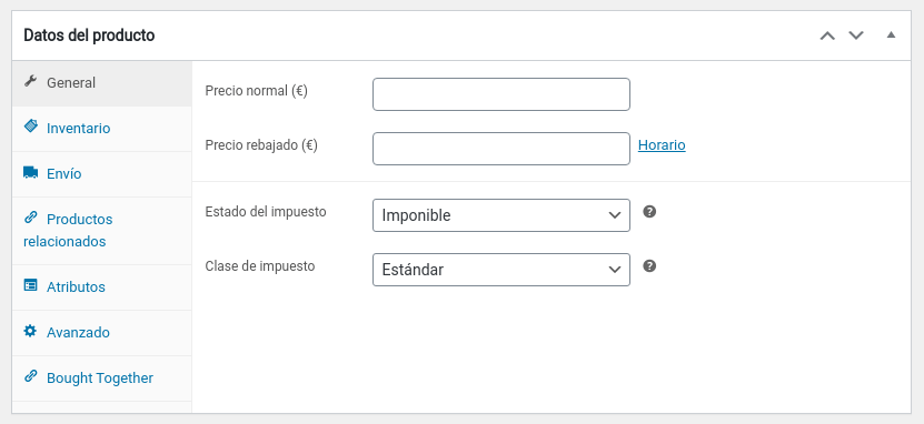 No aparecen los tipos de producto en WooCommerce