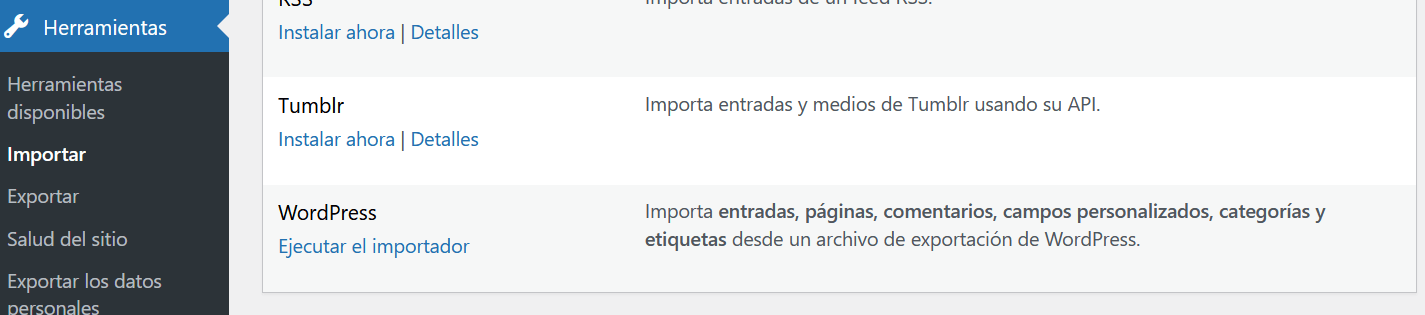exportar-wordpress