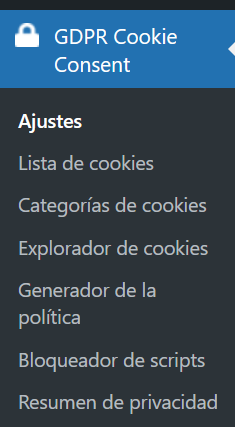 Configurar GDPR Cookie WordPress