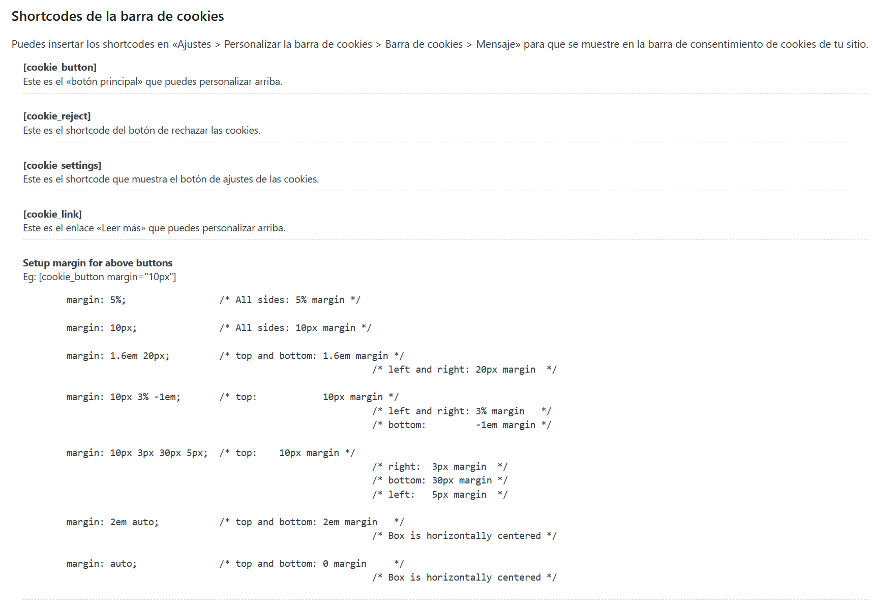 Shortcodes 1