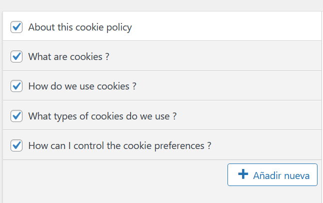 política de cookies