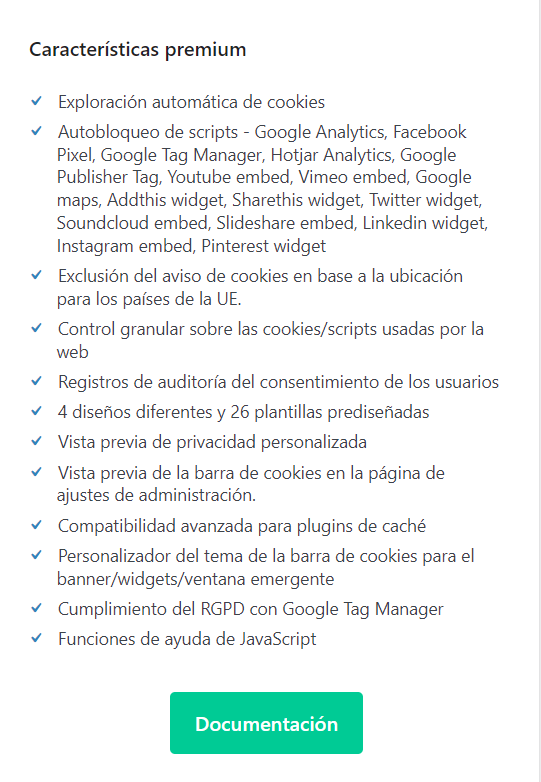 Configurar GDPR Cookie WordPress