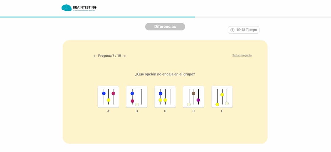 test de inteligencia brain testing