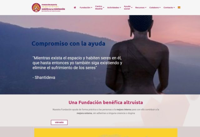 desarrollo web fundación budista