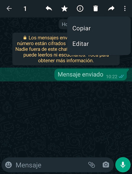 Mensajes de Whastapp