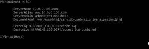 Configuración de Virtual Host para alojar sitio web en VPS