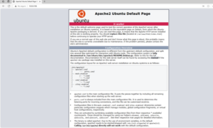Página de bienvenida por defecto del servidor Apache
