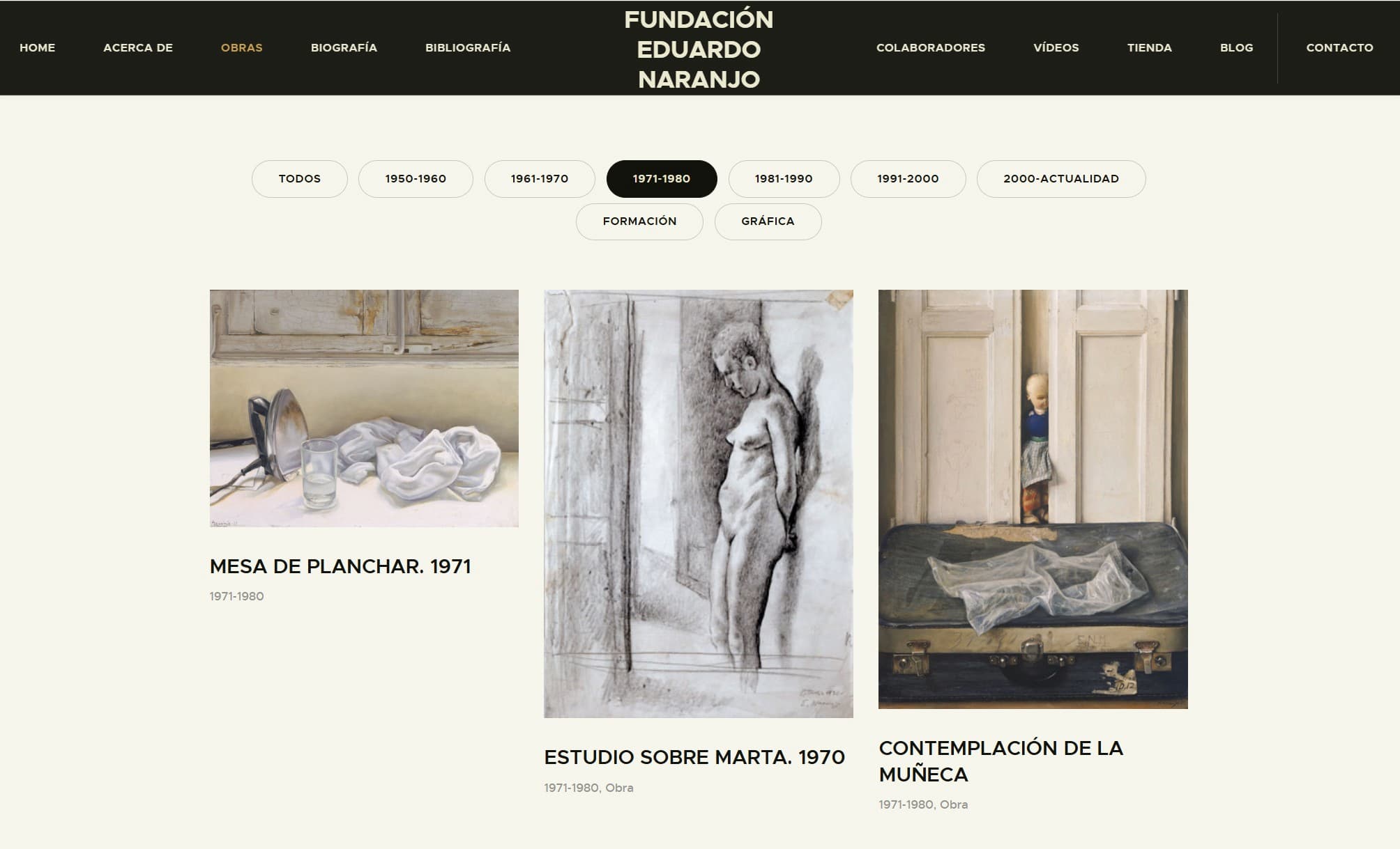 web Eduardo Naranjo obra gráfica