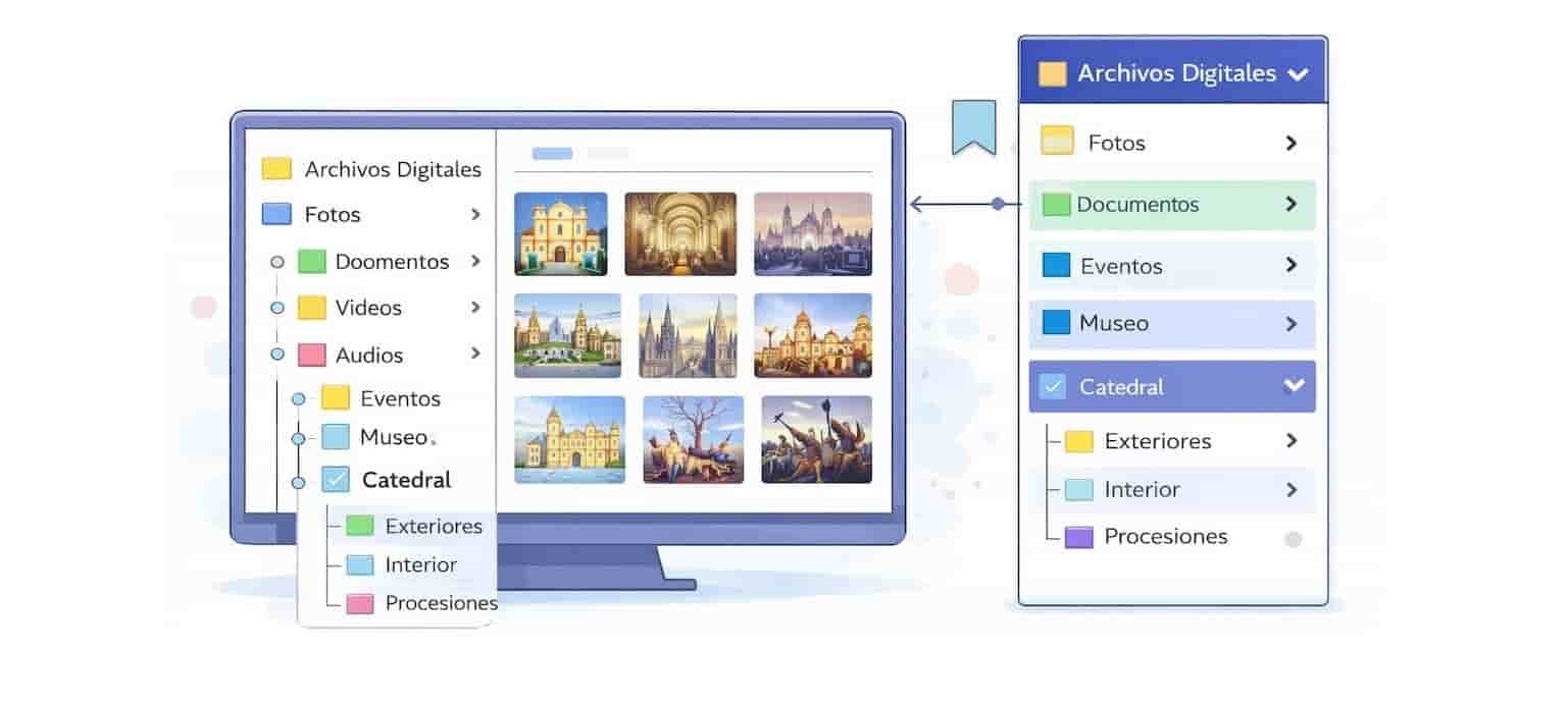 Archivo Fotográfico - Filtros por categorías jerárquicas personalizadas